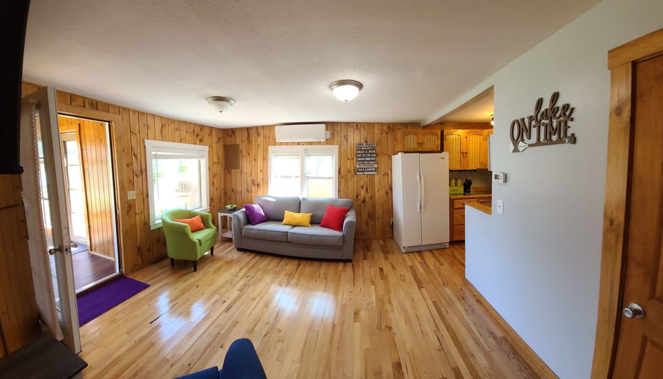 The two 525 square foot cabins have an identical layout inside. 