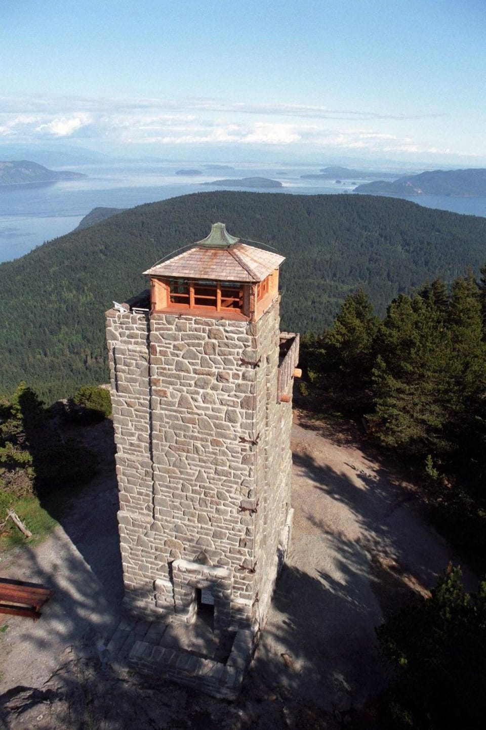 Lookout tower atop Mt Constitution