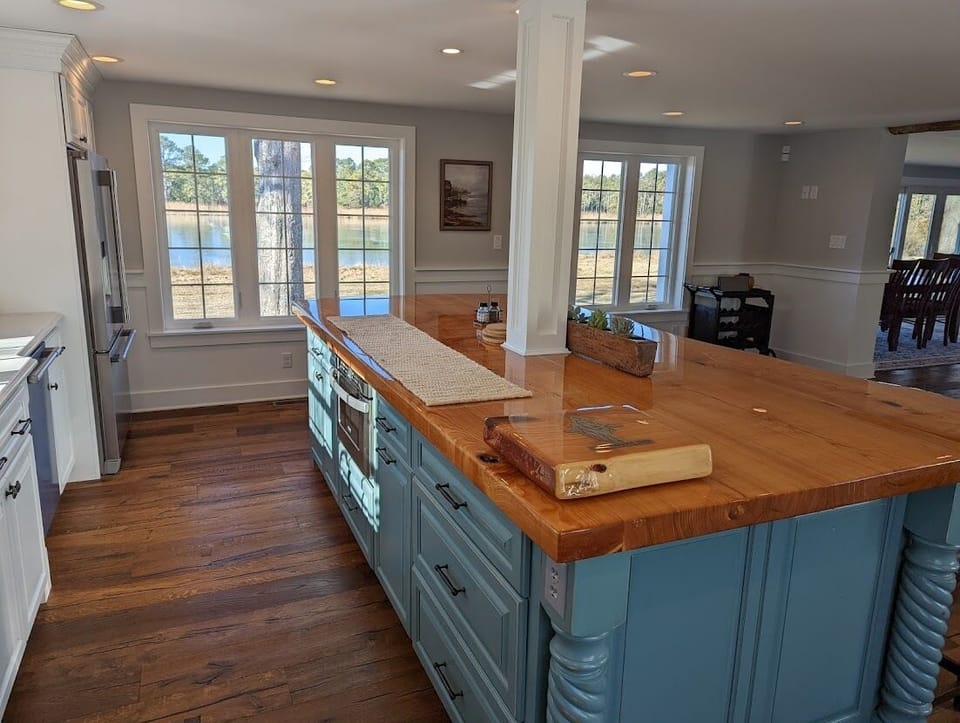 beautiful views from the kitchen. 