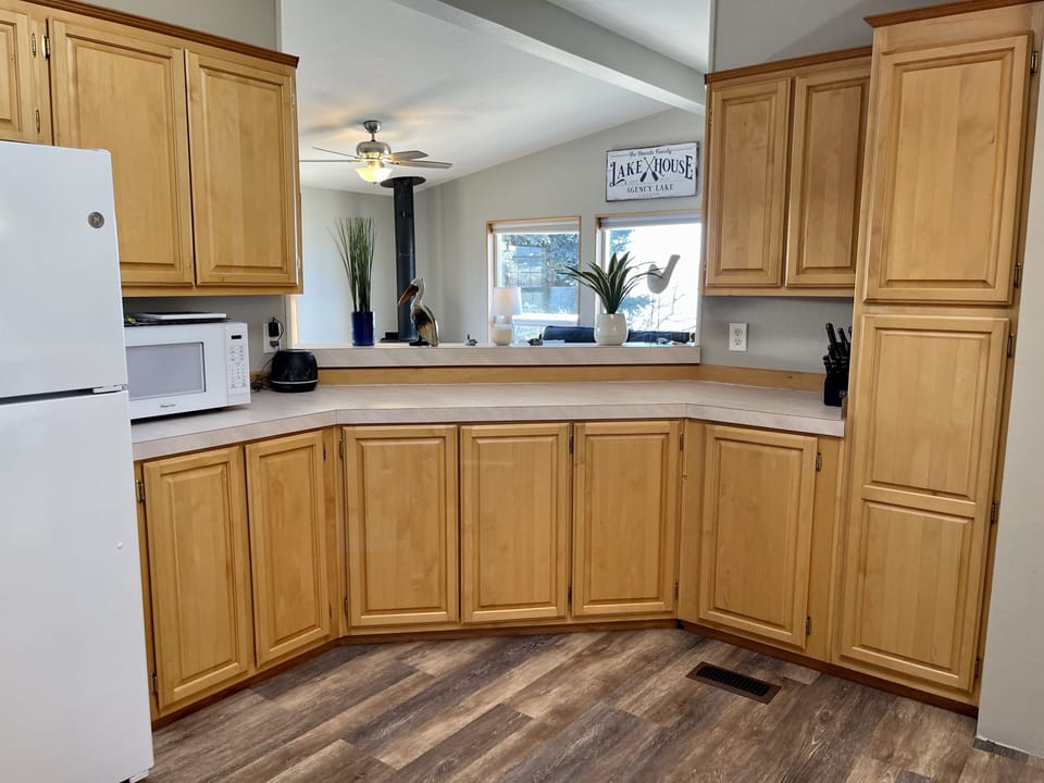 Large, open kitchen with plenty of counter space!