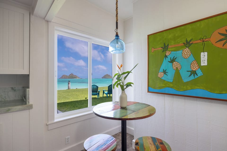 Watch the sunrise while sipping freshly brewed coffee in the beverage nook.