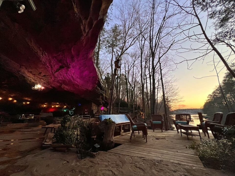 The mouth of the Cave near sunset...