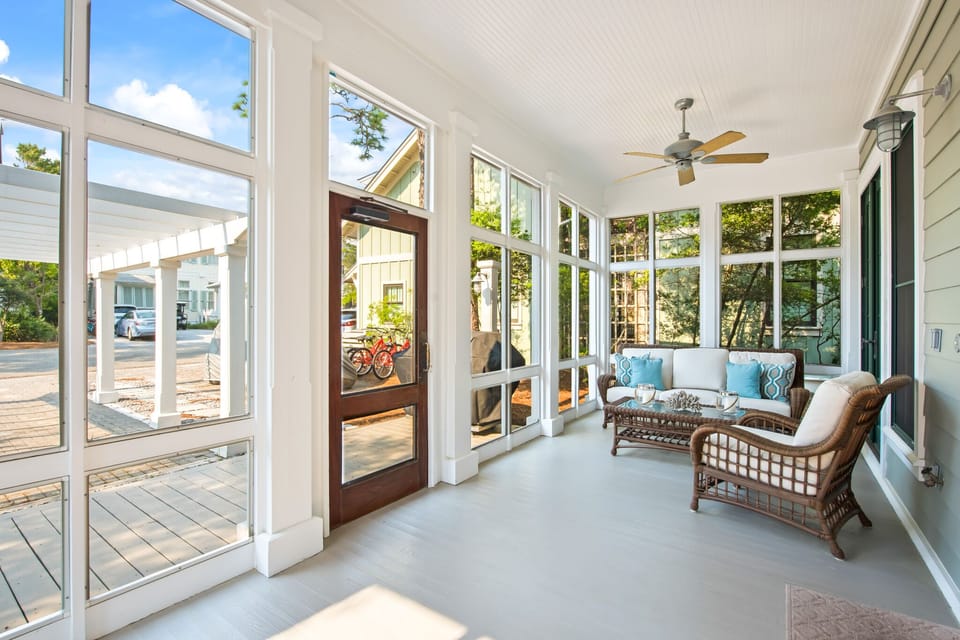 250 Needlerush - Watercolor - First Floor - Back Screened Porch