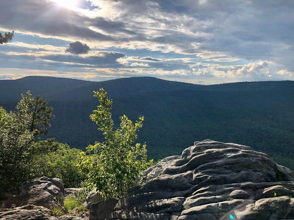 Summer view from Tibet Knob. Trailhead 5 minutes from the cabin!