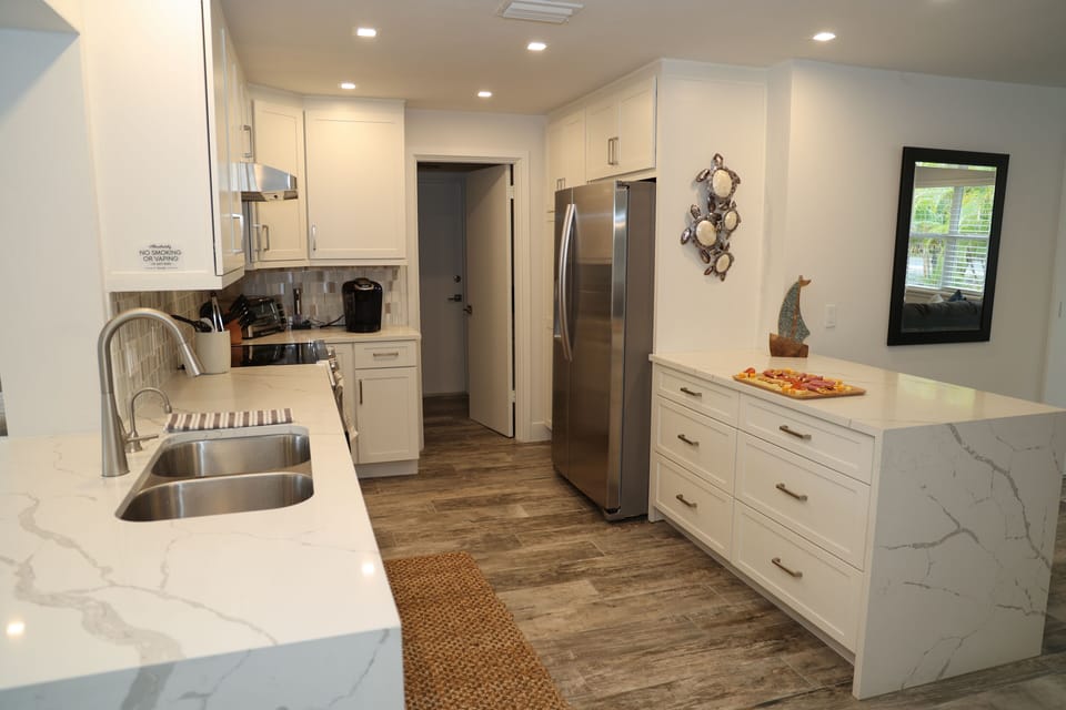 Durable tile floors throughout 