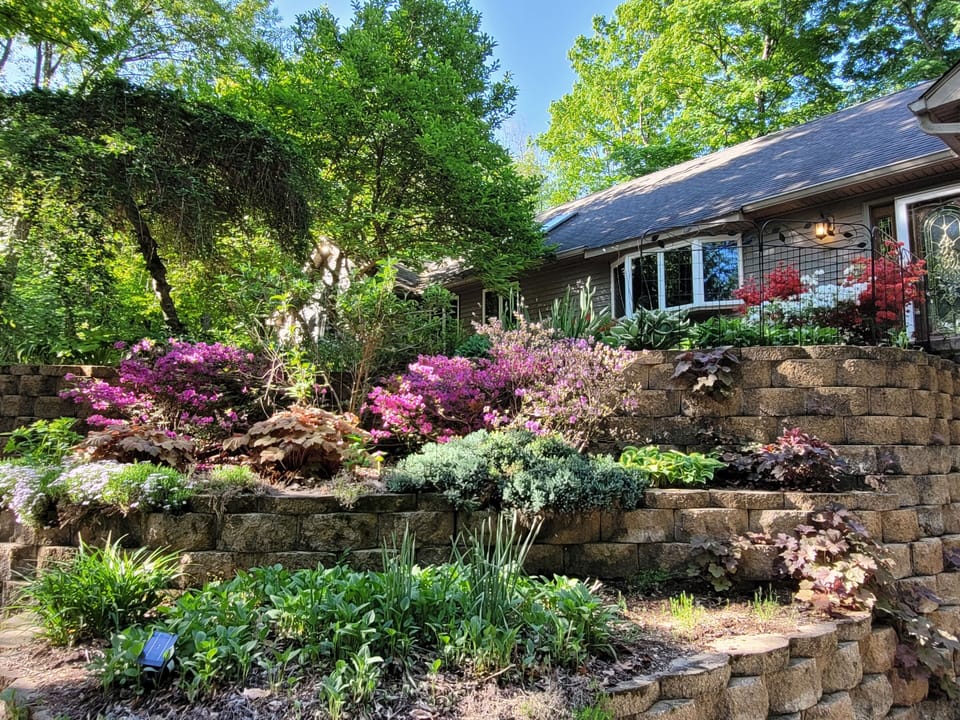 Amazing landscaping throughout the grounds.