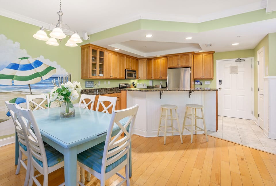 With plenty of seating, the Dining Area is the perfect space to tell stories about your day!