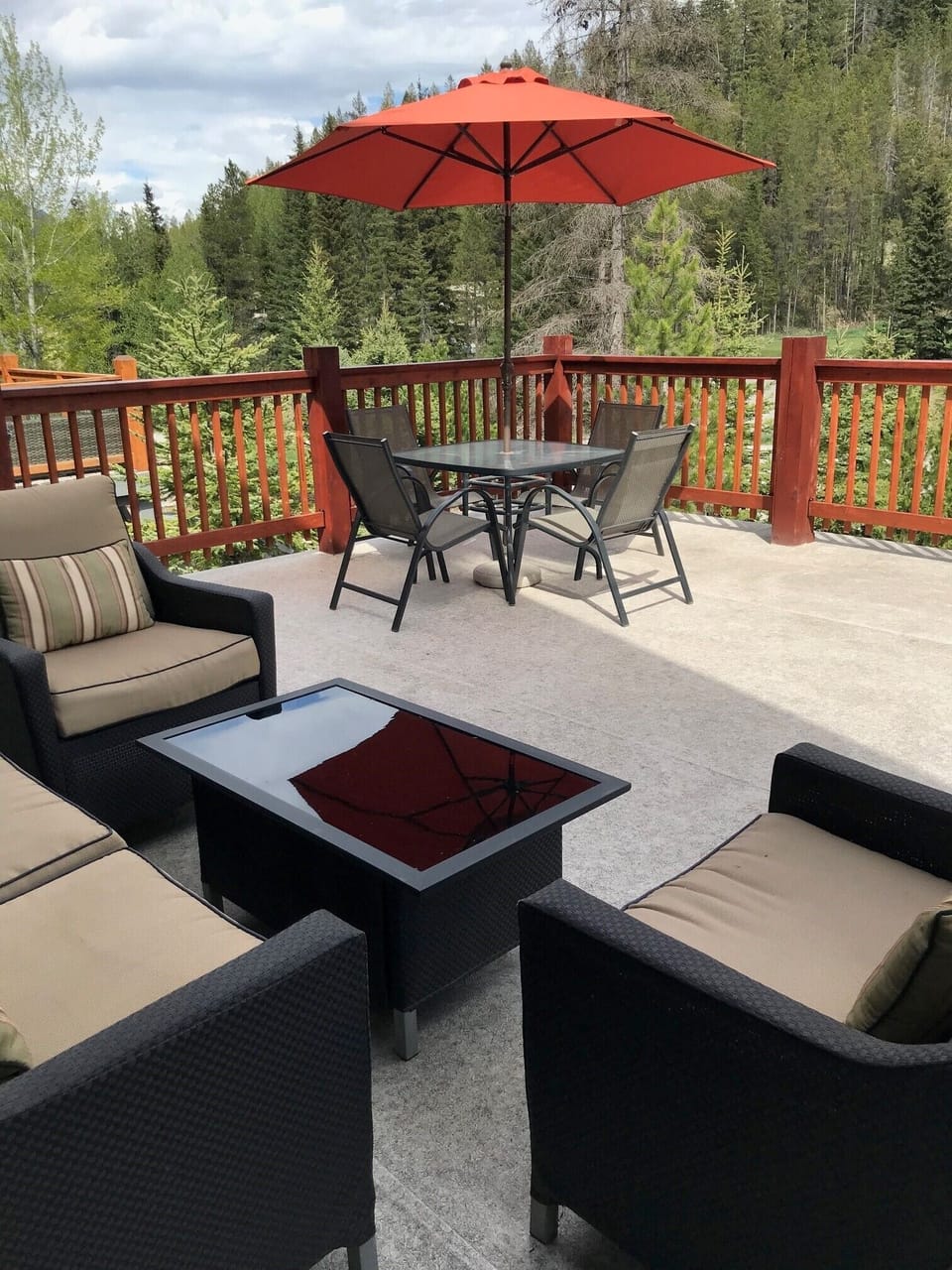 East facing deck with views of the 10th hole