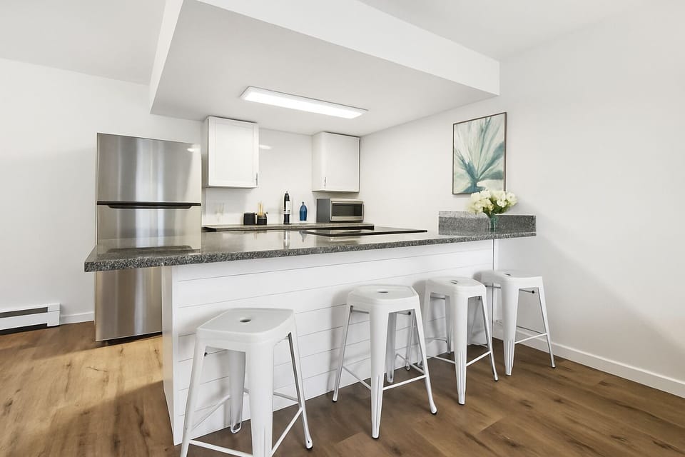 This kitchen invites you to gather, chat, and enjoy 