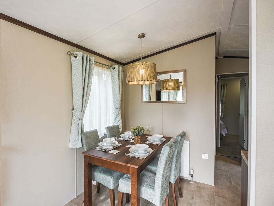 Dining Area | Avon Lodge - Daisy Bank Touring Caravan Park, Montgomery