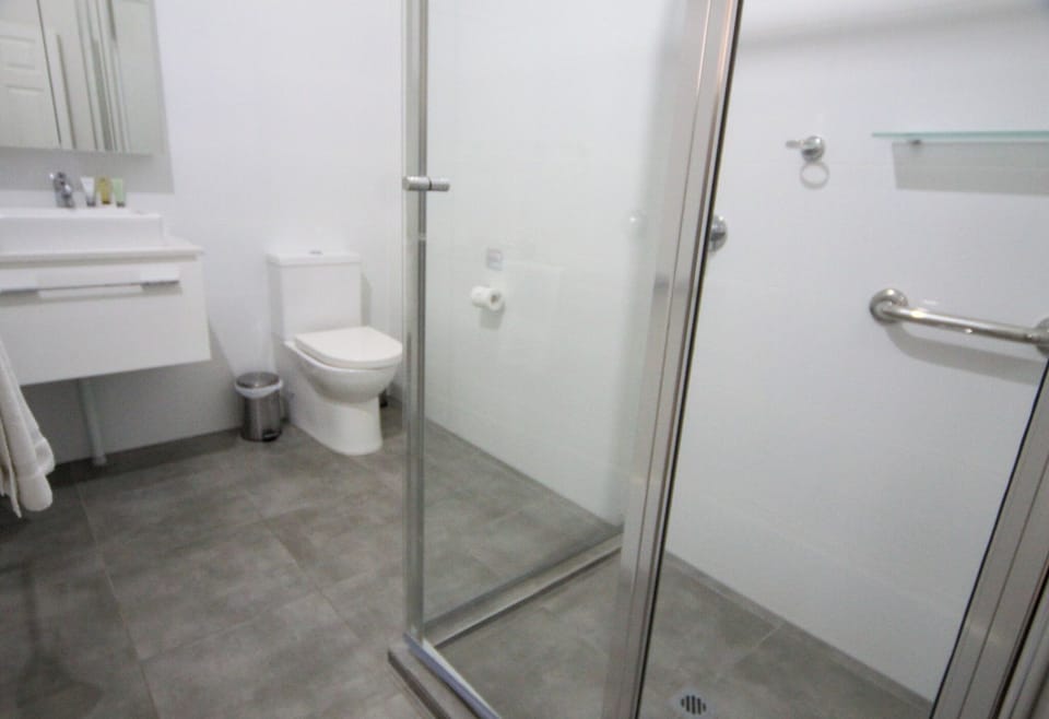 Each unit features a sleek, updated bathroom with contemporary fixtures.