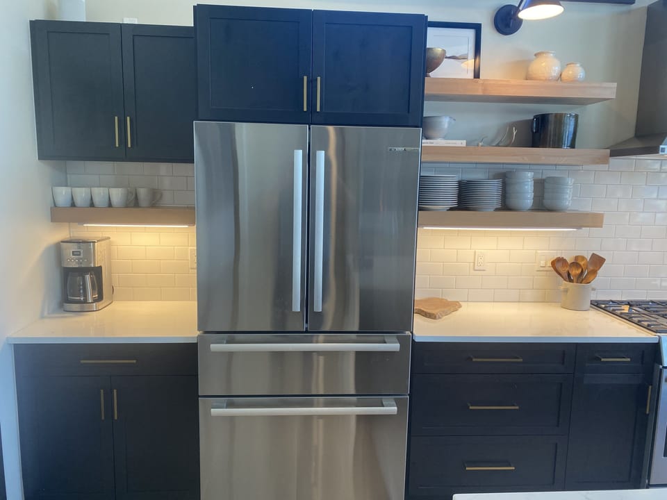 Fully stocked and styled kitchen