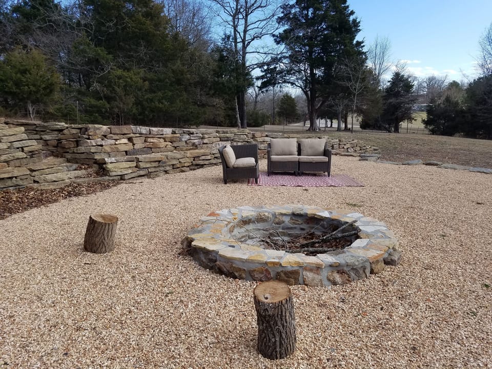 Fire Pit Area; A grill will be in this area for your use.