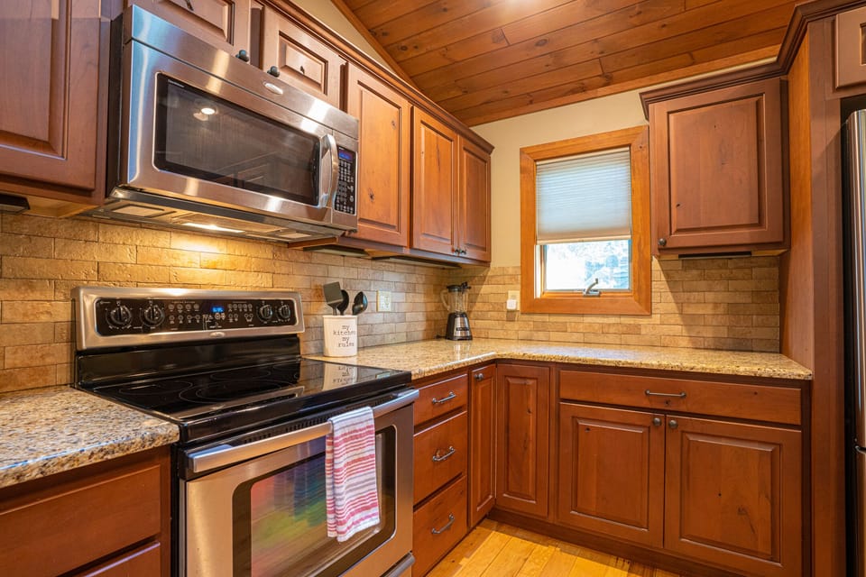 Stainless steel appliances along with plenty of counter space!