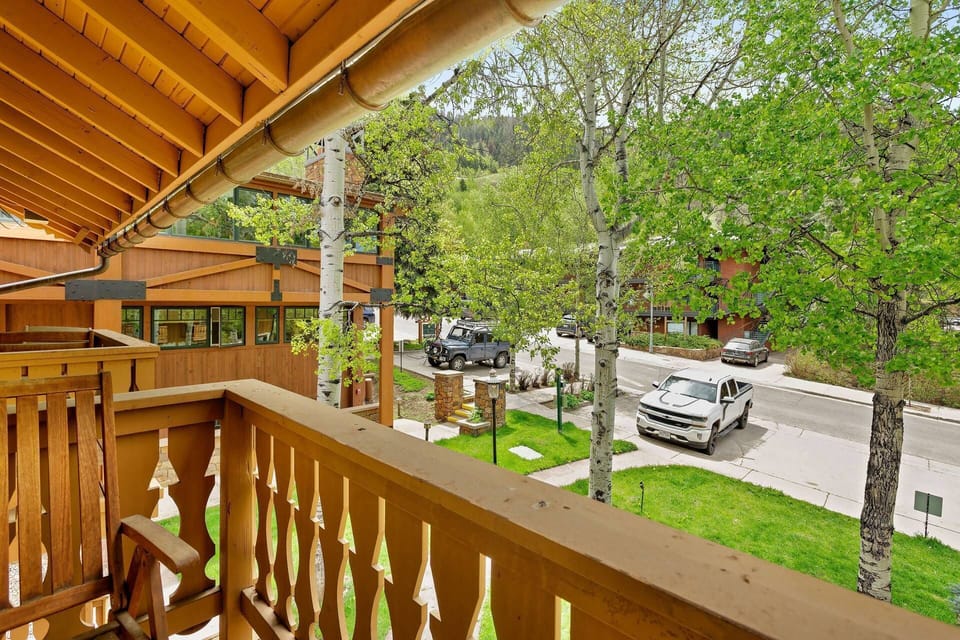 Spending time on the balcony, located off the upstairs twin room, is a great way to enjoy the view