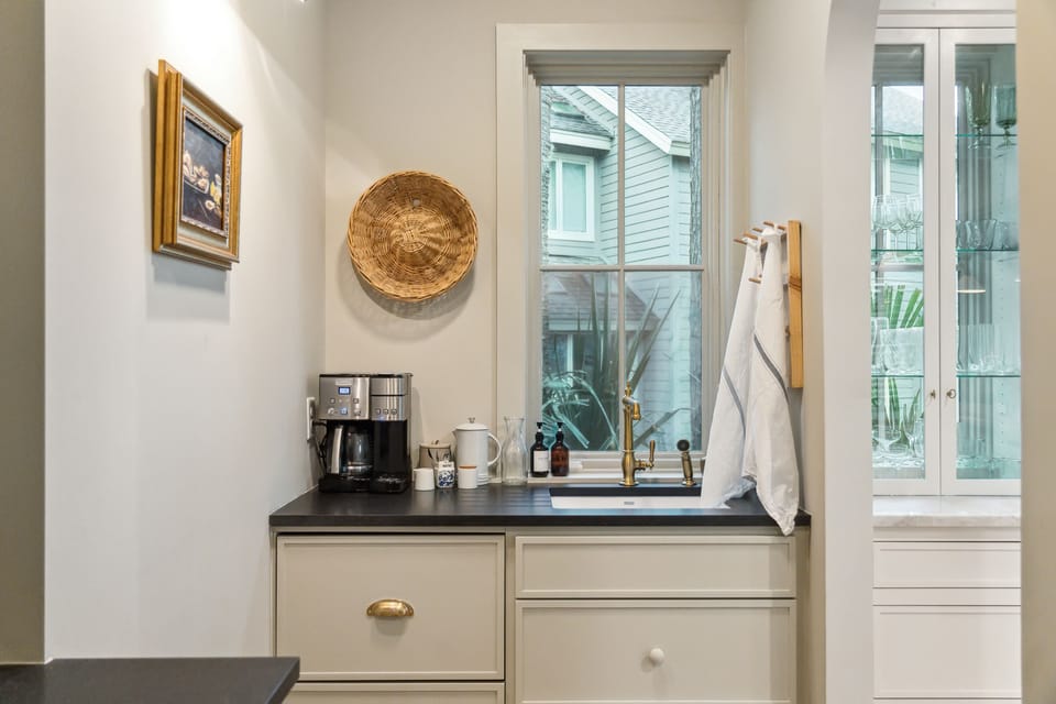 Coffee bar in the scullery