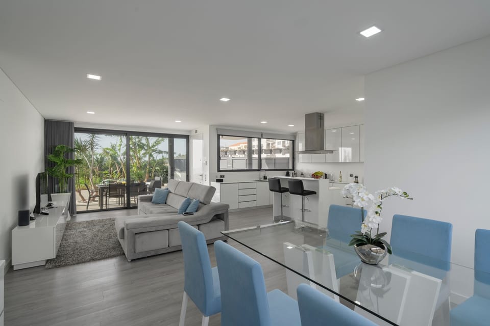 Ourmadeira Villas In Madeira Ocean Sunset Villa Lounge And Kitchen