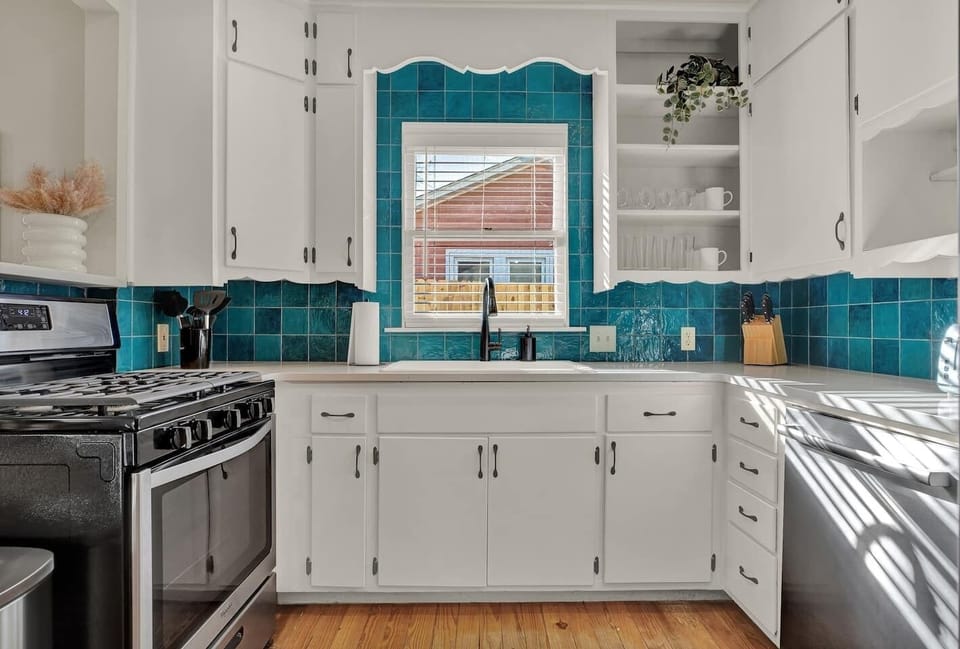 Brand new stainless steel appliances throughout.