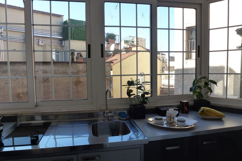 A sunny spot to start your day in Rome.