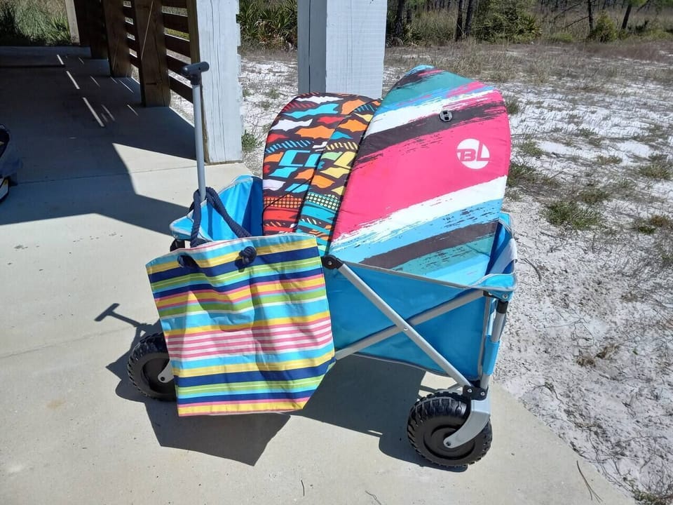 Beach items are available for use (items may vary throughout the season).