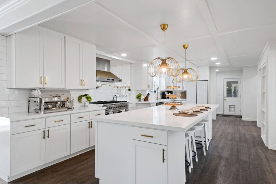 Prepare to dazzle in our expansive, open-concept chef`s kitchen—a haven where space meets sophistication, inviting all hands on deck for your magnificent culinary affairs.