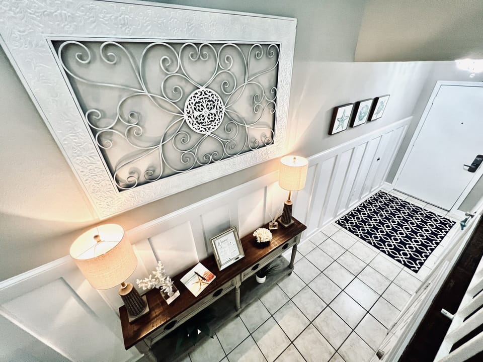 Decorative Wainscotting Trim as you Enter the 1800 Sq Ft Townhome