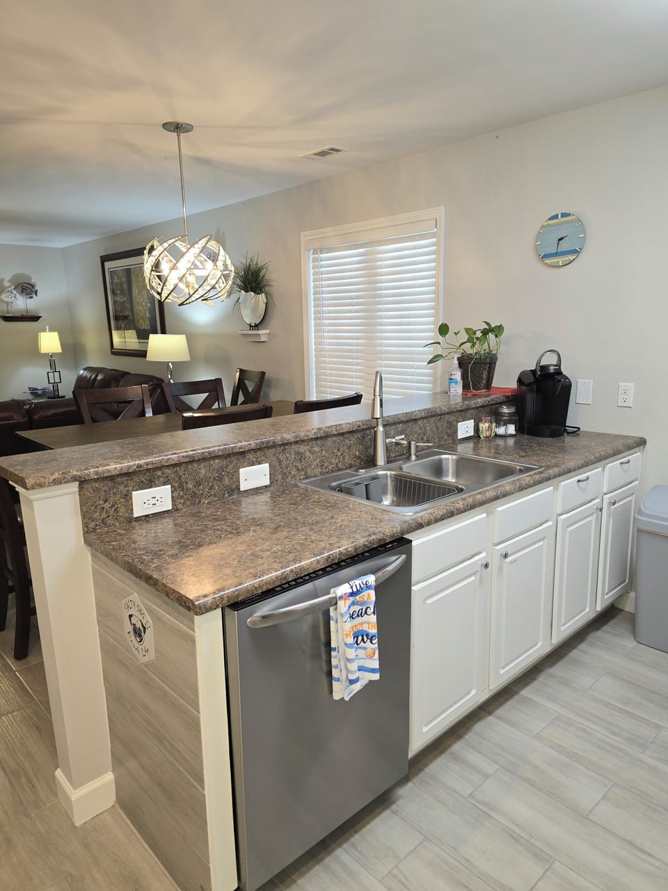 Kitchen Area - New Tile Floor