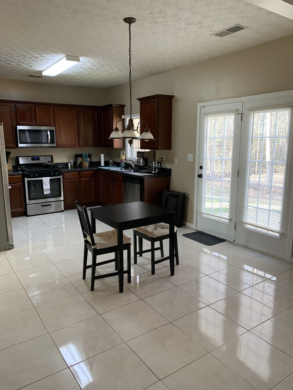 Kitchen + breakfast nook + backdoor
