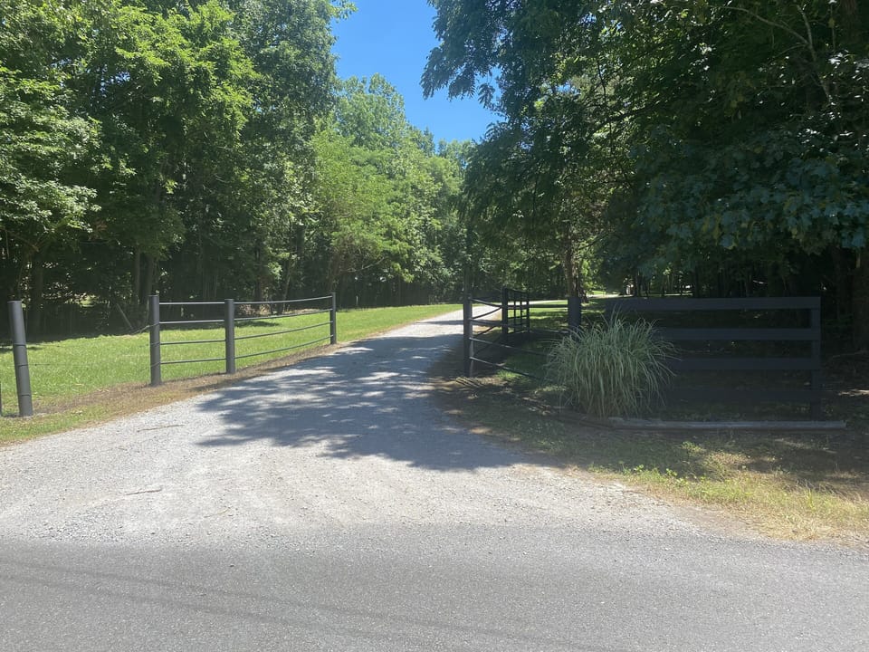 Road Entrance with a private driveway
