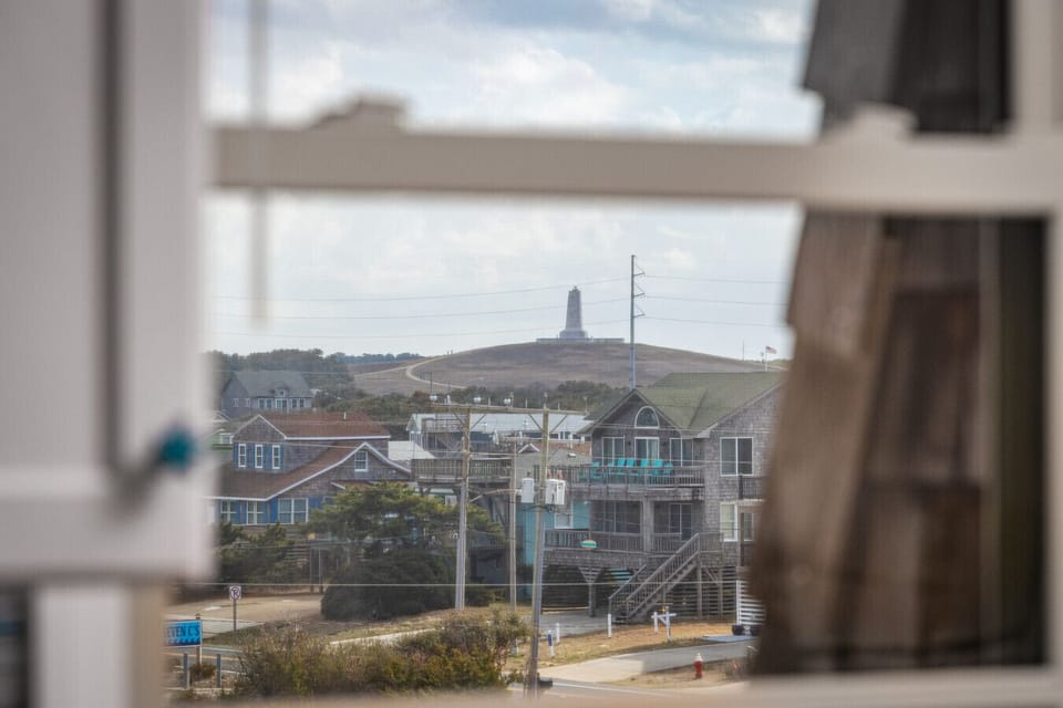 Views toward the Wright Brothers National Memorial from the property