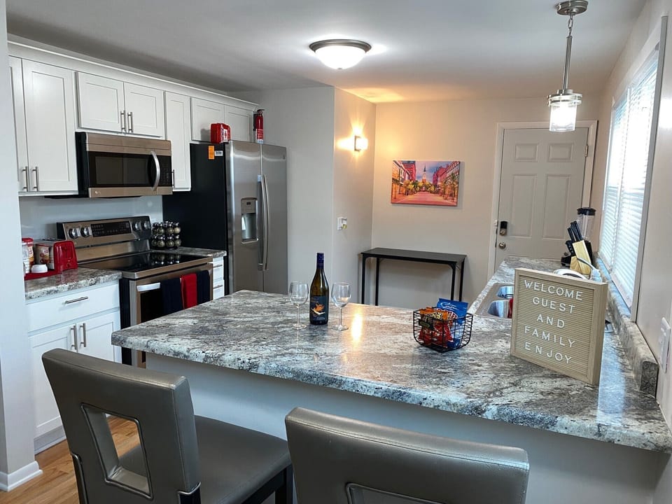 Nice clean kitchen with all the convenience of the home.