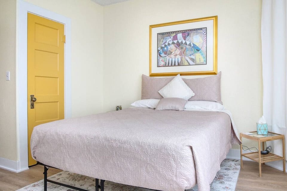 Comfortable queen bed