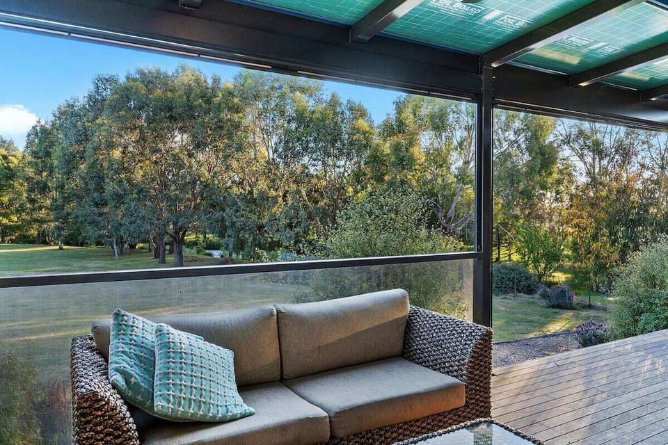 Patio out the back.