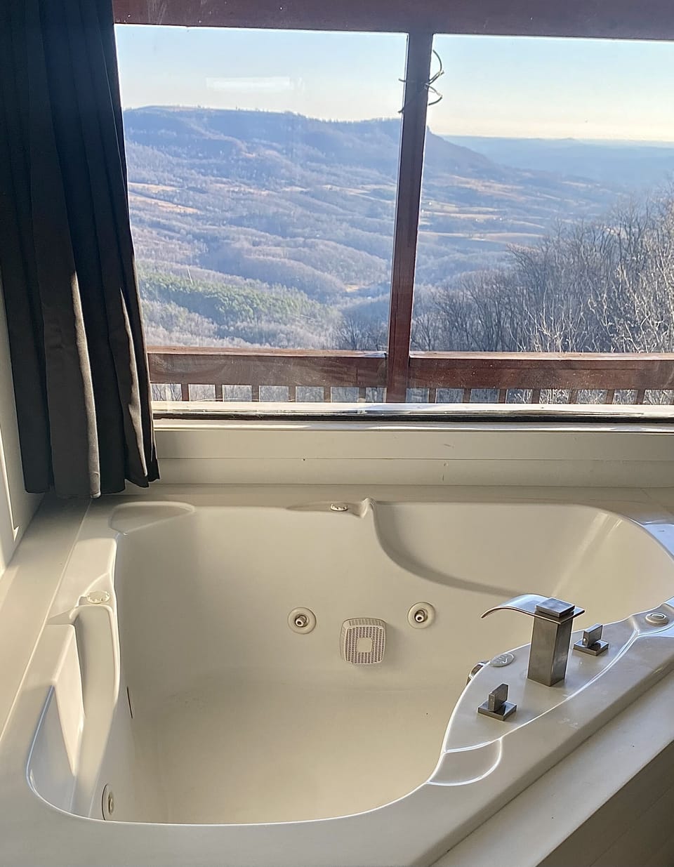 View from Jacuzzi tub in upstairs bath