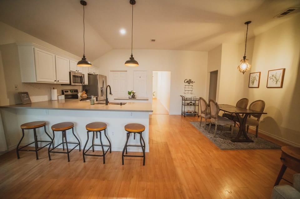 Open concept with lots of seating