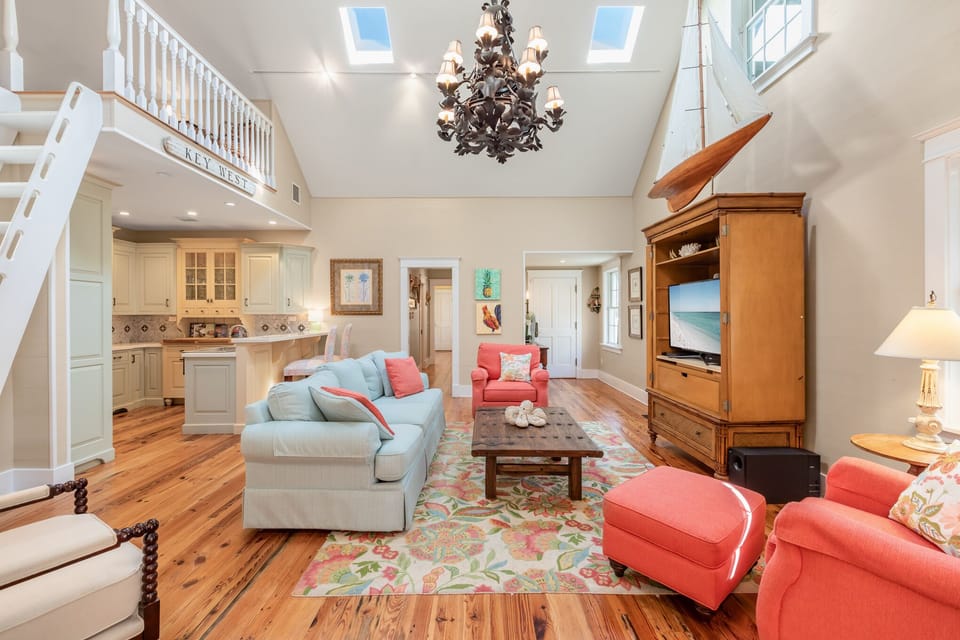 Upstairs loft for additional sleeping