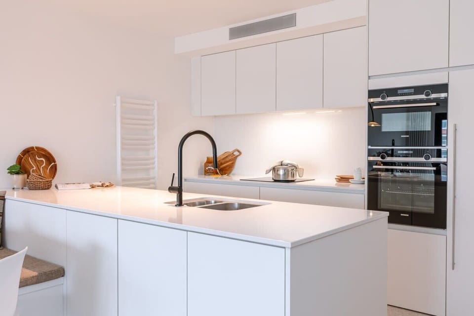 Modern kitchen with all amenities provided