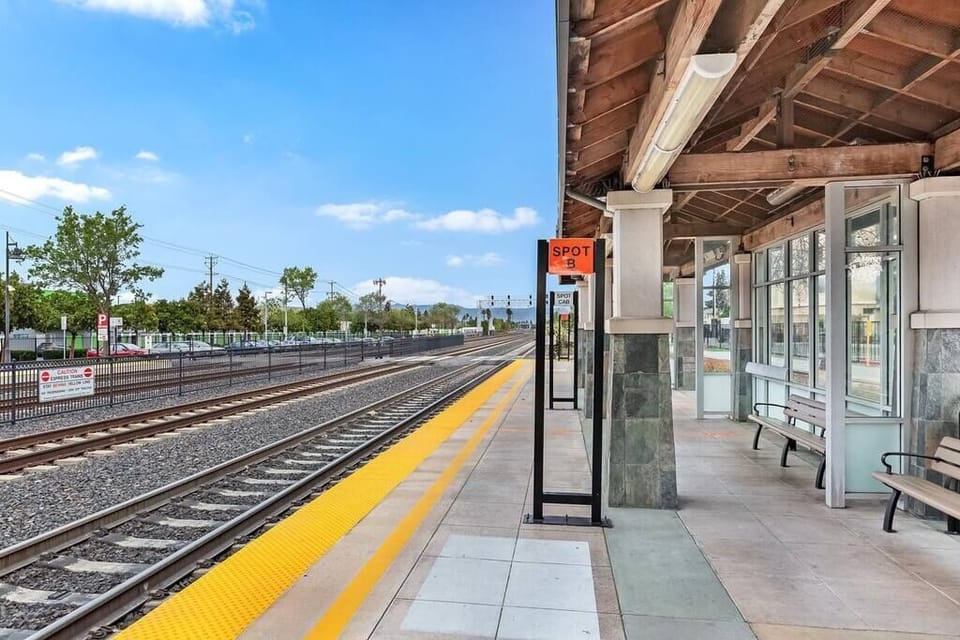 Caltrain Station located a very short walking distance away from the property. 