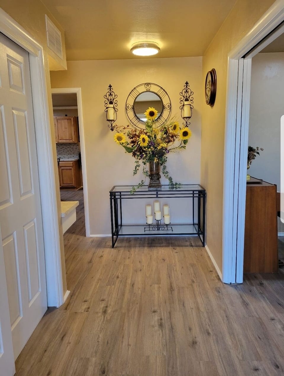 Entryway and foyer... enjoy the floral arrangement. 