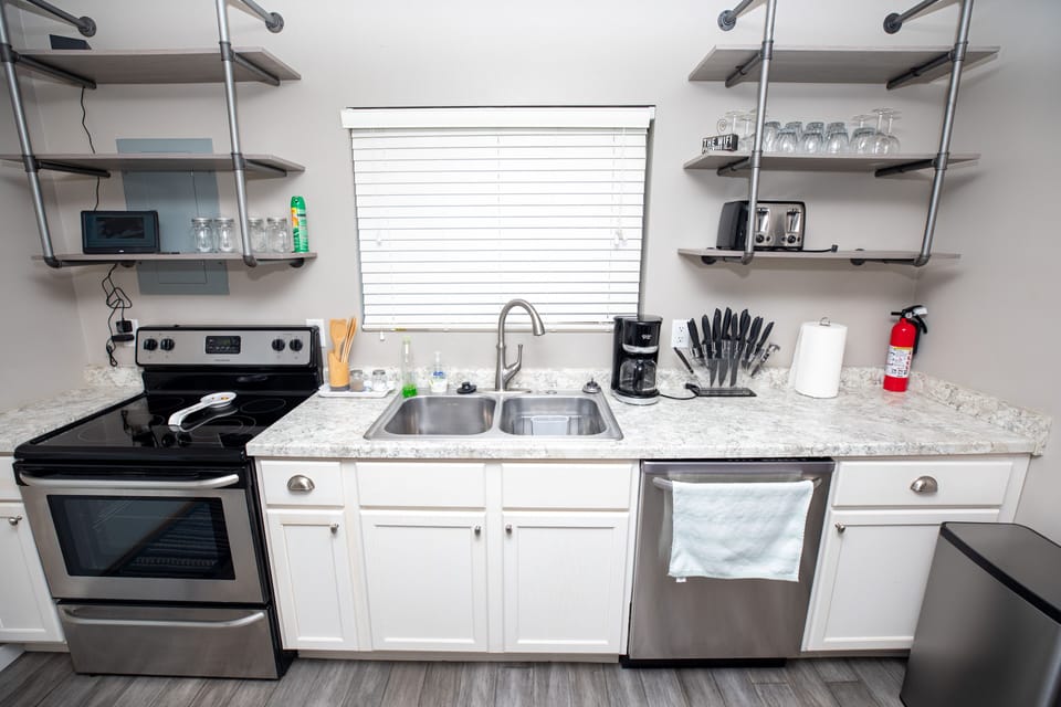 Main cabin well stocked kitchen