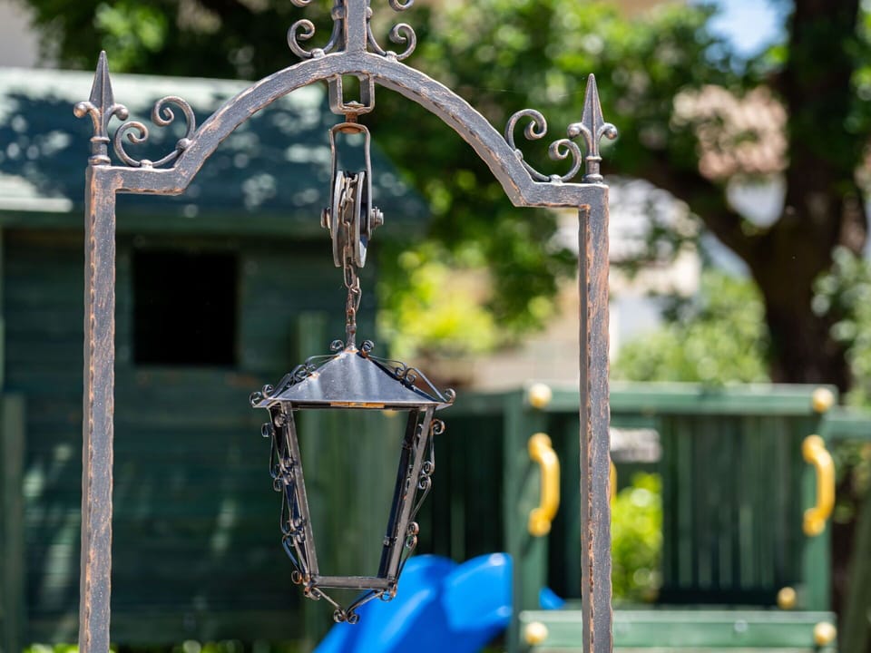 Blue, Window, Plant, Water, Tree, Grass, Metal, Electric Blue, Fashion Accessory, Pole