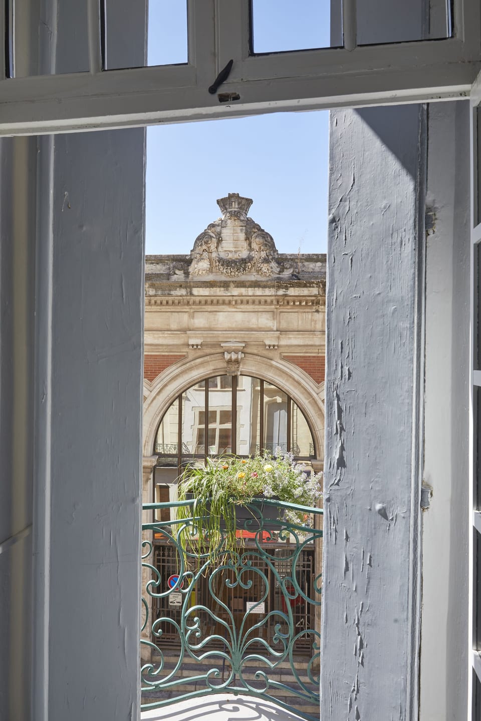 The view of the Halles.