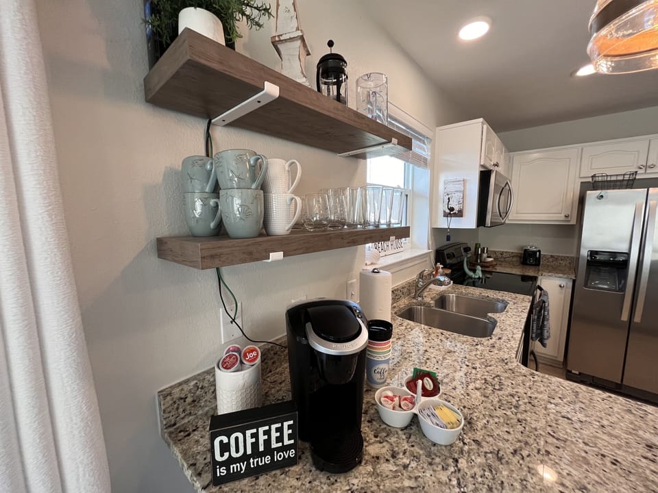Coffee Station with all the necessities. 