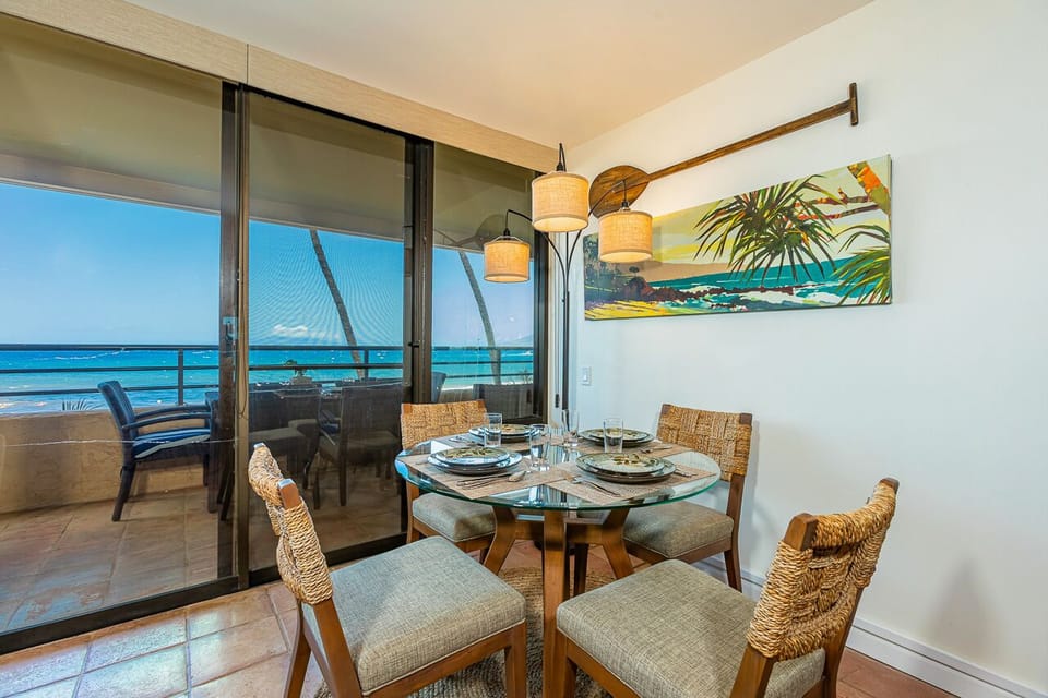 Your indoor dining table if it gets warm outside