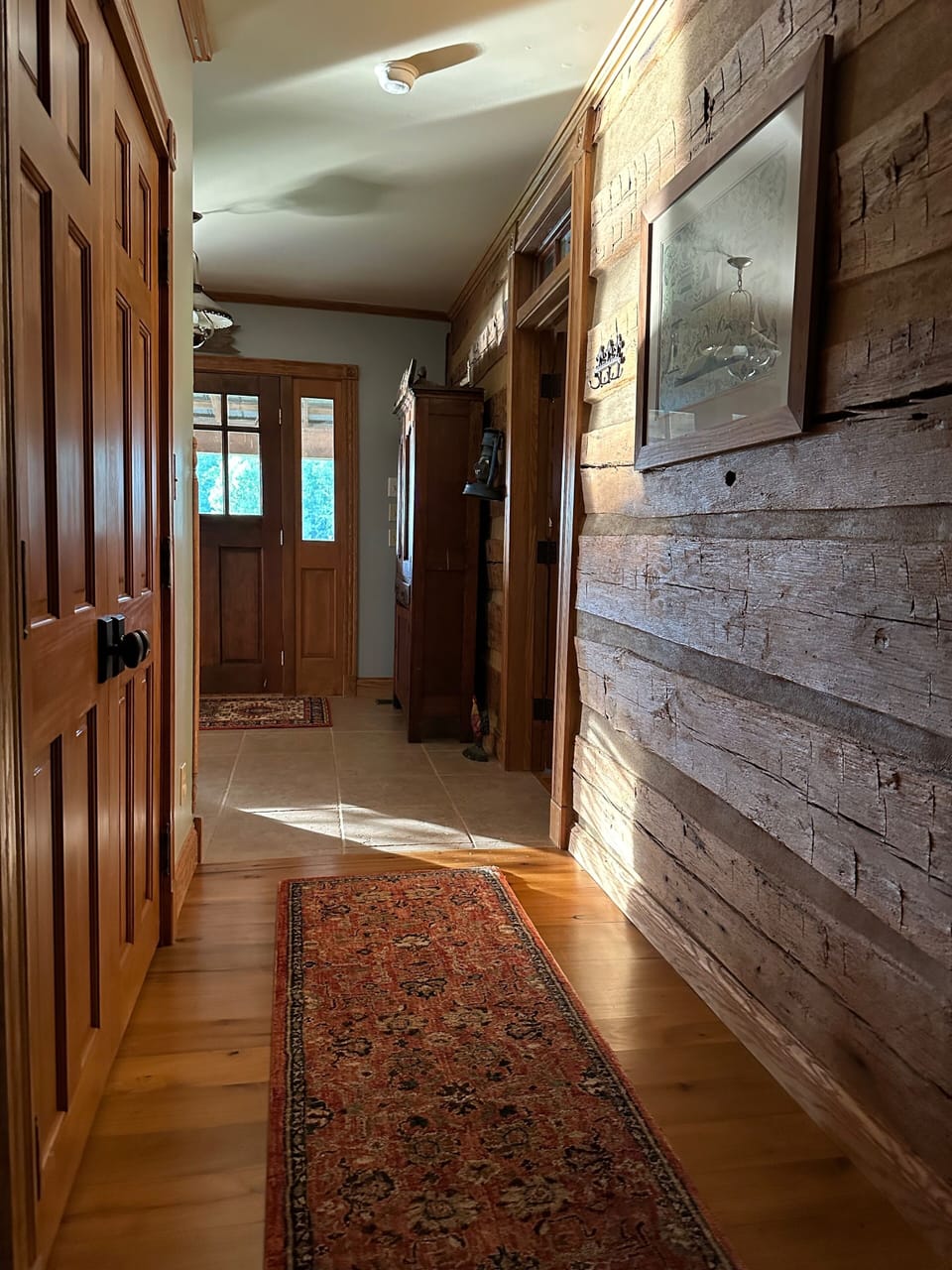 Gorgeous logs throughout this 1800's restored log cabin