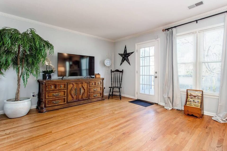 Patio door just off living area for back porch.