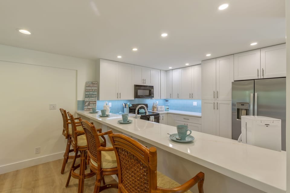 Start your day with breakfast in this beautiful kitchen 