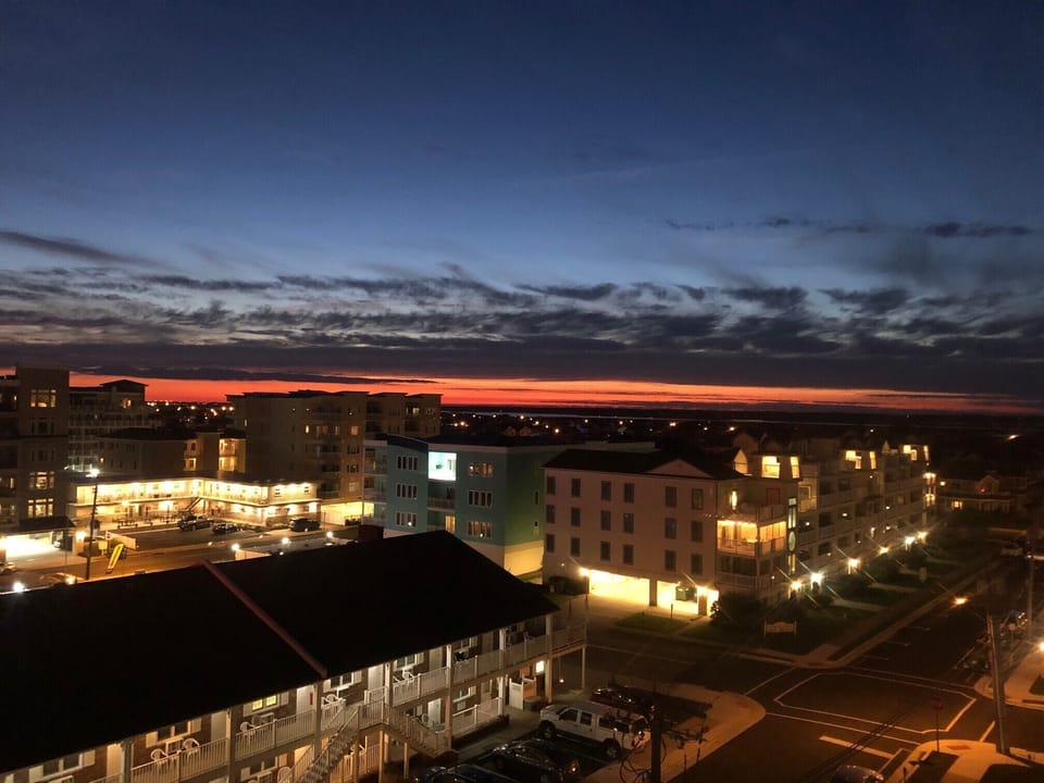 Wildwood Crest at night
