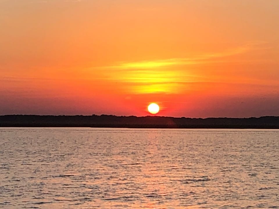 Sunset over the bay