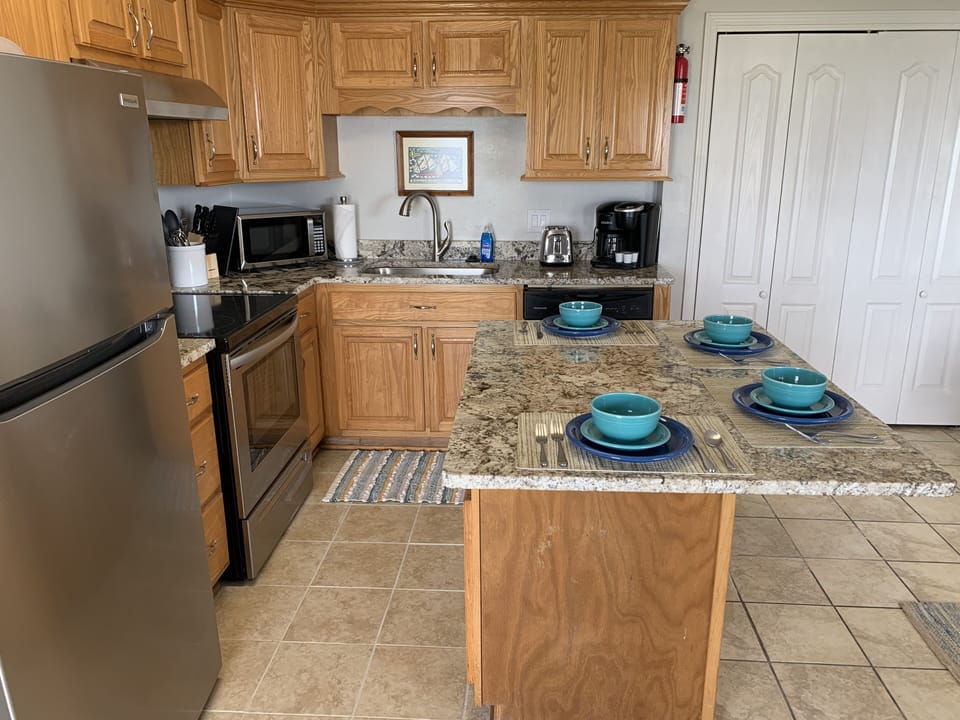 Kitchen  where you can prepare your freshly-caught fish!